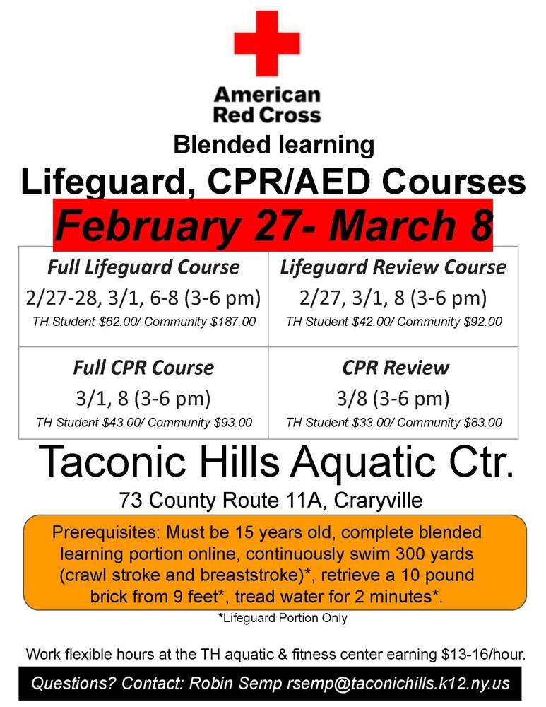 Lifeguarding & CPR/AED Courses