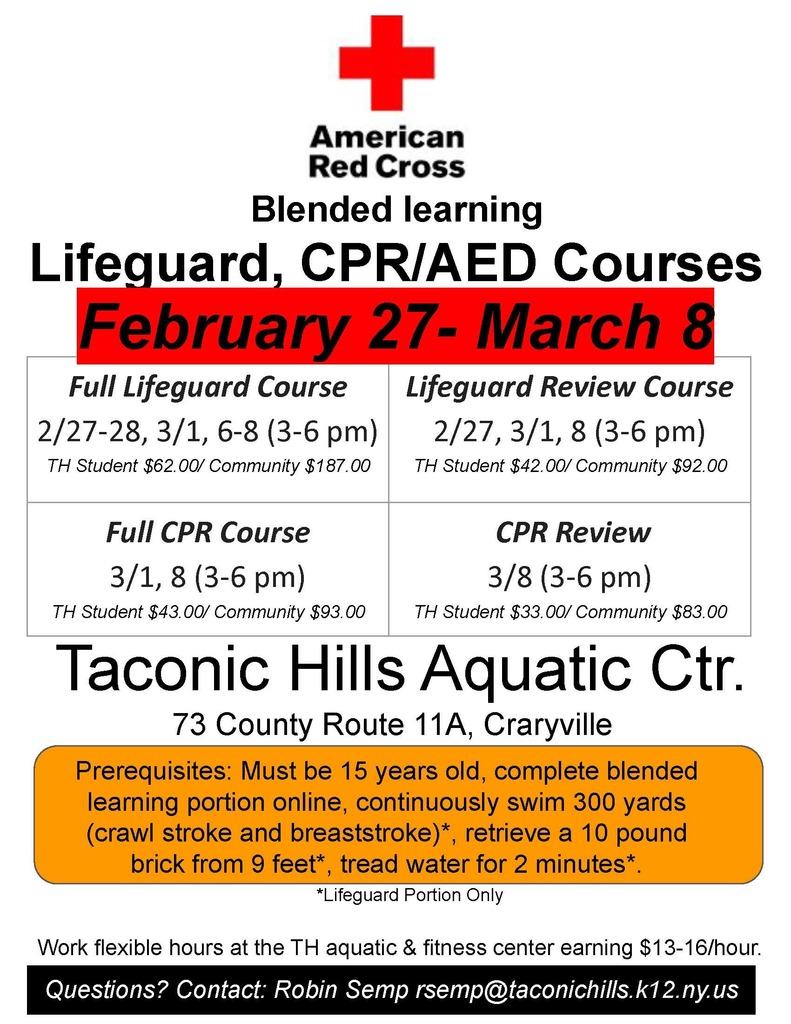Lifeguarding Class Flyer