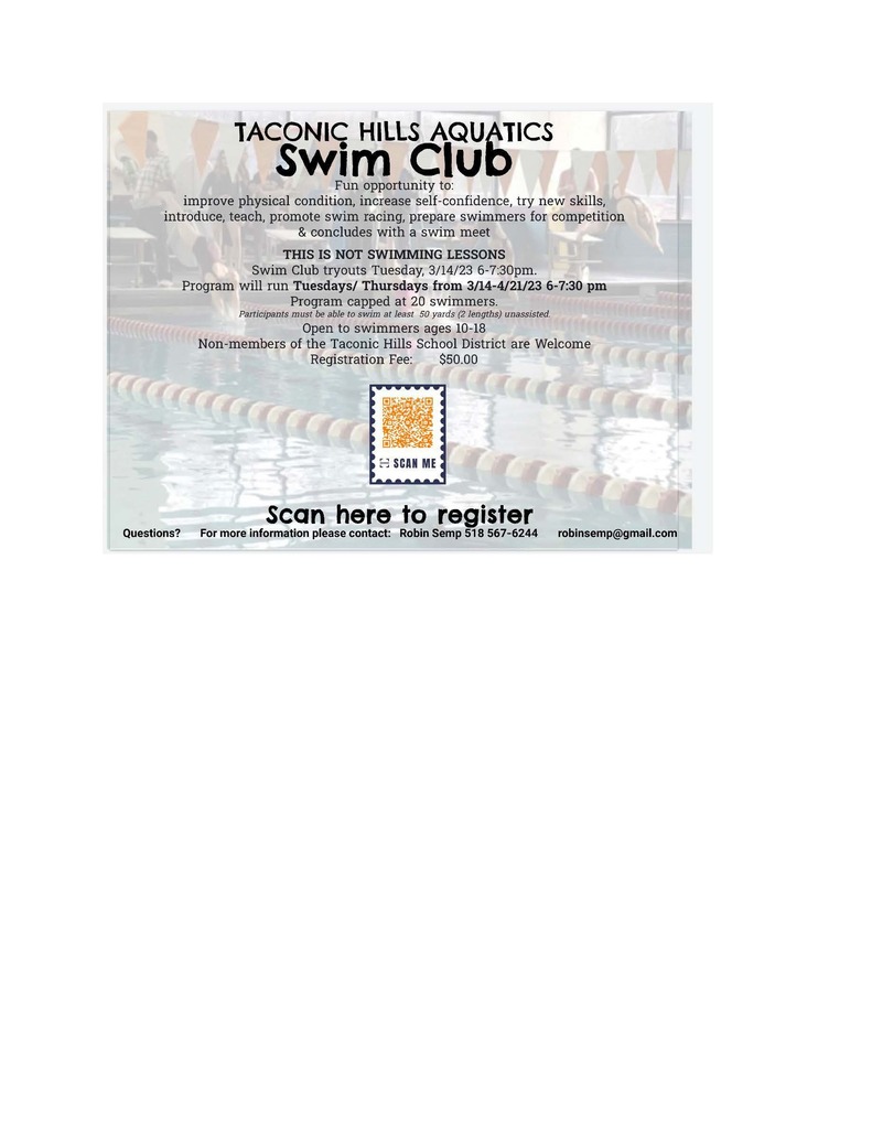 Swim Club Flyer