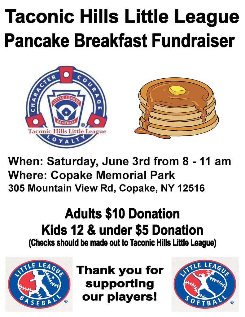 TH Little League Pancake Breakfast Fundraiser